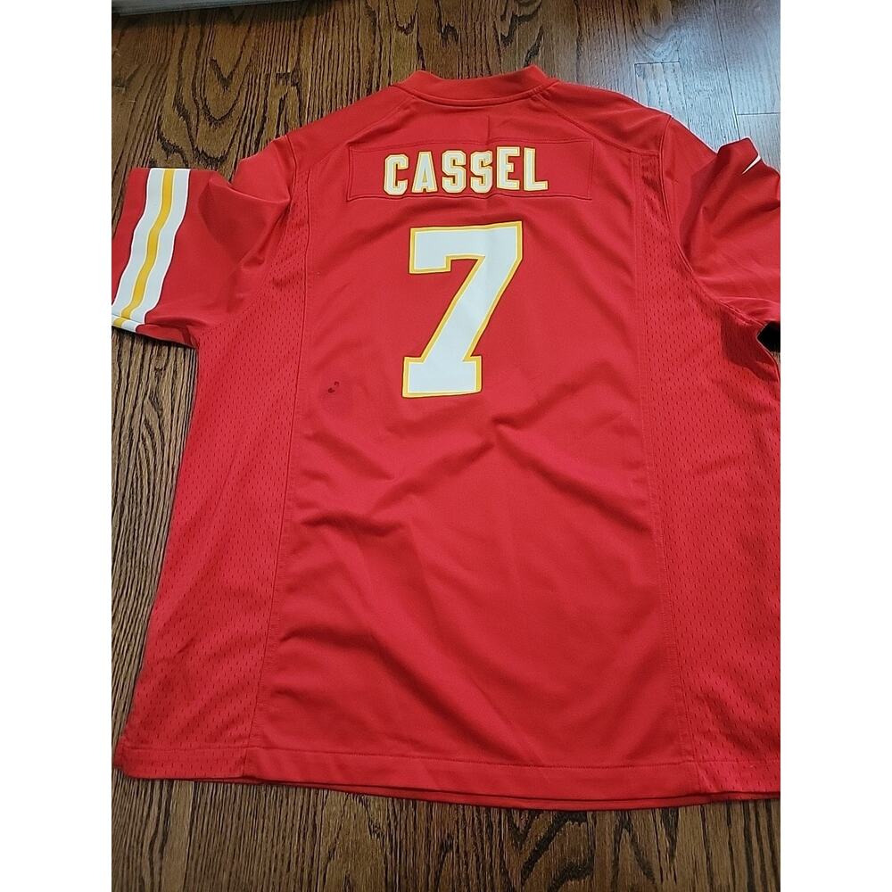 Nike Matt Cassel Kansas City Chiefs NFL Football Jersey Mens Size XL Adult - Picture 8 of 11